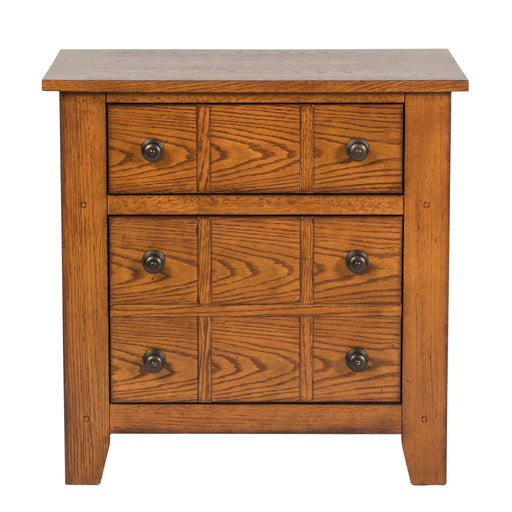 Grandpas Cabin - Nightstand - Aged Oak – Accent Nightstands by Liberty Furniture at Furniture Wholesale Plus , Nashville furniture store