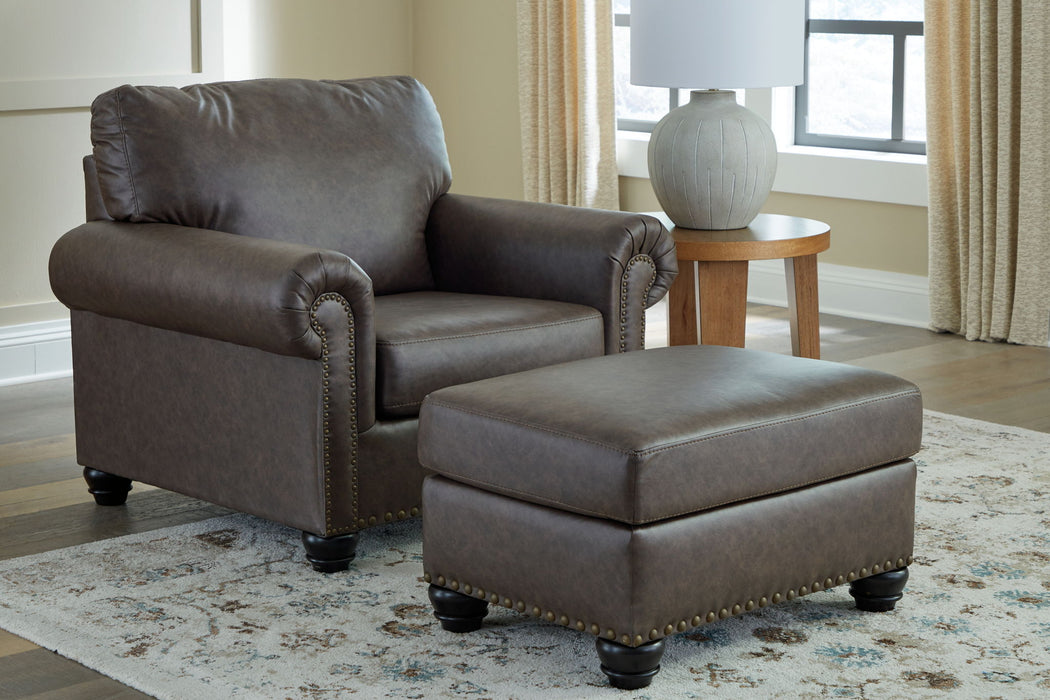 Roxmere - Living Room Set – Stationary Chair & Ottoman by Benchcraft® at Furniture Wholesale Plus , Nashville furniture store