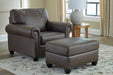 Roxmere - Living Room Set – Stationary Chair & Ottoman by Benchcraft® at Furniture Wholesale Plus , Nashville furniture store