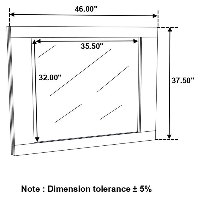 Felicity - Dresser Mirror - White High Gloss – Mirrors by CoasterEssence at Furniture Wholesale Plus , Nashville furniture store