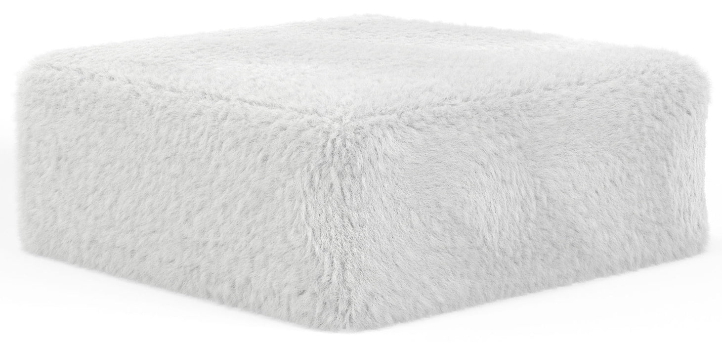 Snowball - Cocktail Ottoman - White – Coffee Table Ottomans by Jackson at Furniture Wholesale Plus , Nashville furniture store