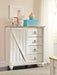 Willowton - Dressing Chest - Whitewash – Accent Chests by Signature Design by Ashley® at Furniture Wholesale Plus , Nashville furniture store