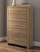 Gramburg - Five Drawer Chest - Warm Natural Brown – Accent Chests by Signature Design by Ashley® at Furniture Wholesale Plus , Nashville furniture store