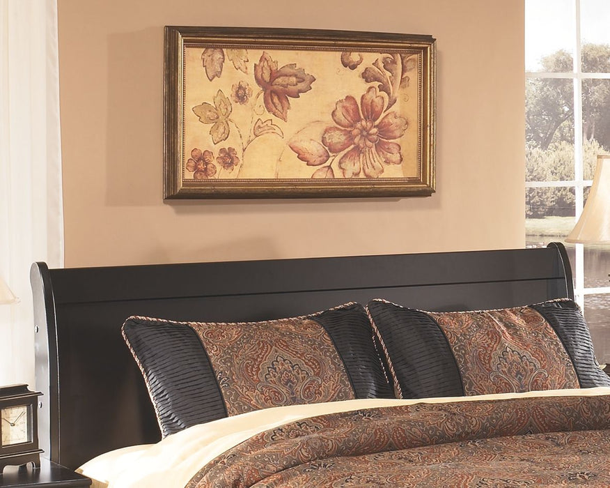 Huey Vineyard - Queen Sleigh Headboard - Black – Sleigh Headboards by Signature Design by Ashley® at Furniture Wholesale Plus , Nashville furniture store