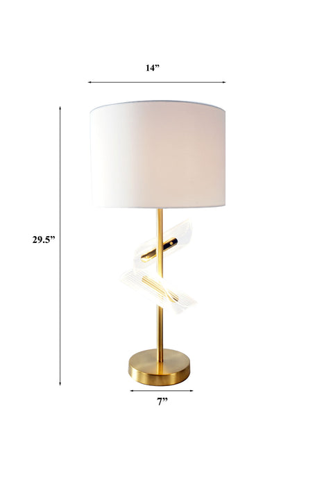 Table Lamp - Gold – Table Lamps by Crown Mark at Furniture Wholesale Plus , Nashville furniture store