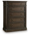 Wickenger - Five Drawer Chest - Dark Brown – Accent Chests by Signature Design by Ashley® at Furniture Wholesale Plus , Nashville furniture store