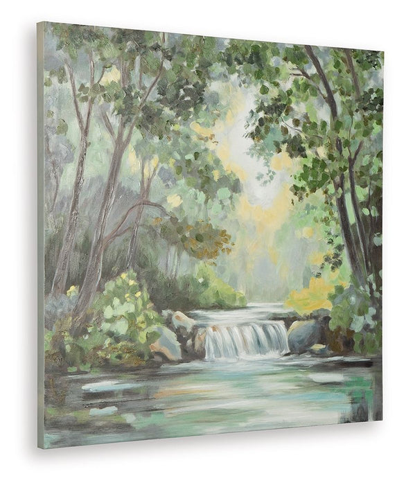 Evermaddick - Wall Art - Green / Gray / White – Canvas Art by Signature Design by Ashley® at Furniture Wholesale Plus , Nashville furniture store