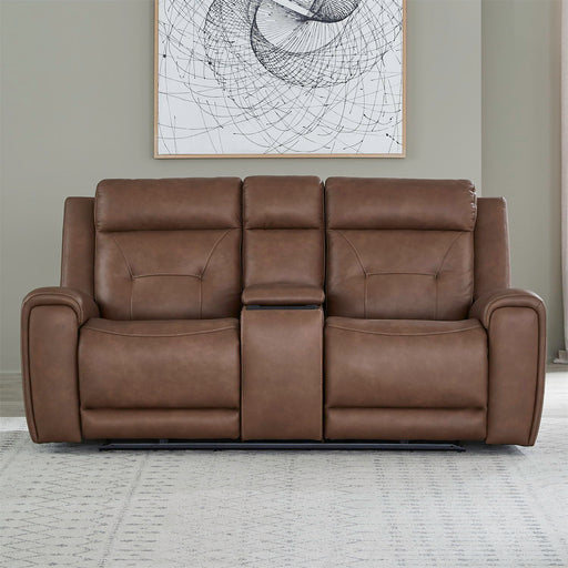 Beckham - Loveseat With Console P2 & ZG - Aline Saddle – Reclining Loveseats by Liberty Furniture at Furniture Wholesale Plus , Nashville furniture store