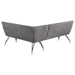 Dodson - Fabric Upholstered L-Shaped Nook Dining Bench – Upholstered Benches by Coaster Fine Furniture at Furniture Wholesale Plus , Nashville furniture store