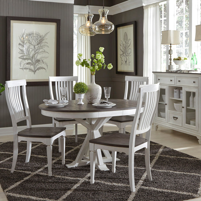 Allyson Park - Pedestal Table Set – 5 Piece Dining Room Sets by Liberty Furniture at Furniture Wholesale Plus , Nashville furniture store