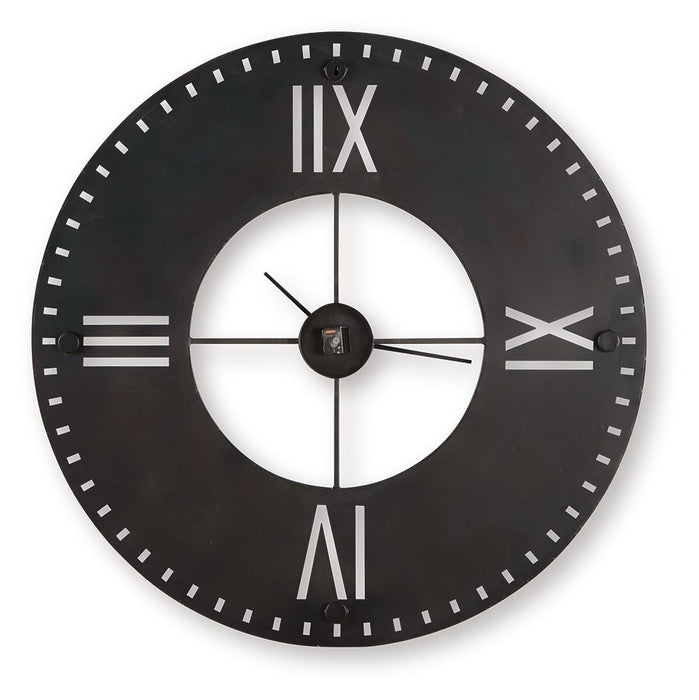 Lytle - Wall Clock - Antique Brown – Wall Clocks by Signature Design by Ashley® at Furniture Wholesale Plus , Nashville furniture store