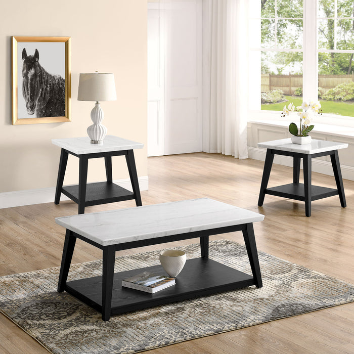 Vida - 3 Piece Table Set - Black – Table Sets by Steve Silver Furniture at Furniture Wholesale Plus , Nashville furniture store