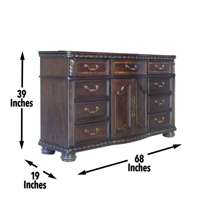 Monte Carlo - Dresser - Dark Brown – Dressers by Steve Silver Furniture at Furniture Wholesale Plus , Nashville furniture store