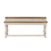 Morgan Creek - Console Bar Table - Antique White / Wirebrushed Tobacco Accents – Console Tables by Liberty Furniture at Furniture Wholesale Plus , Nashville furniture store
