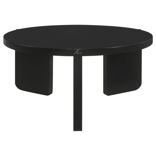 Cordova - Round Solid Wood Coffee Table - Black – Coffee Tables by Coaster Fine Furniture at Furniture Wholesale Plus , Nashville furniture store