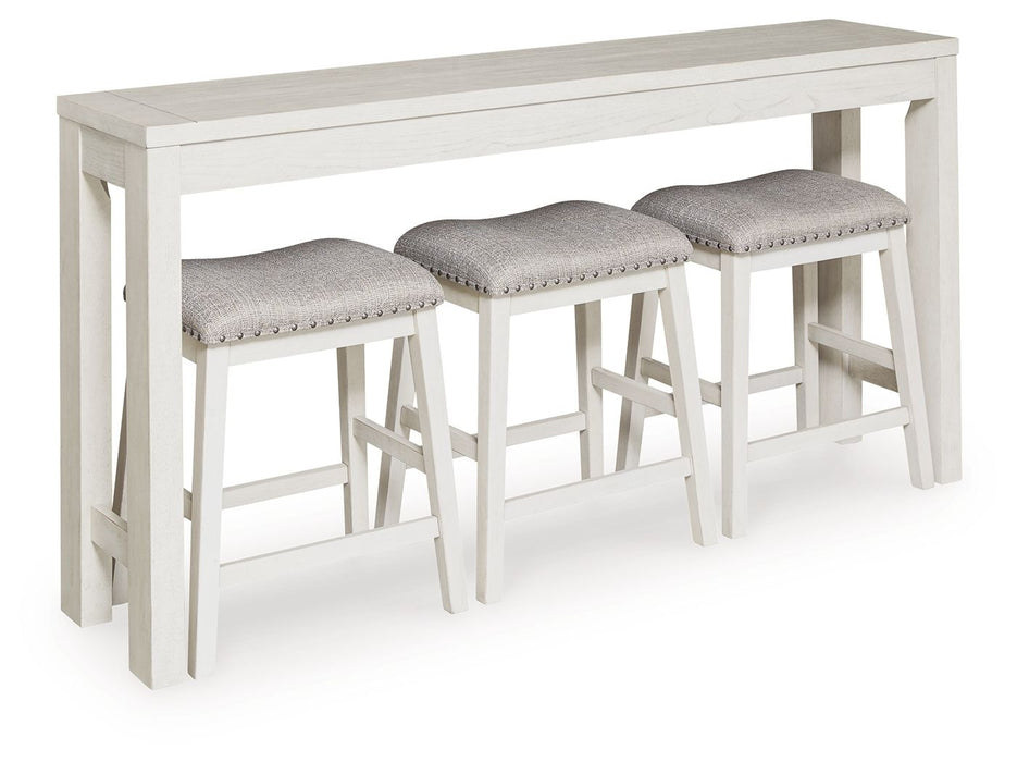 Robbinsdale - Rectangular Dining Room Counter Table Set (Set of 4) - Antique White – 4 Piece Dining Room Sets by Signature Design by Ashley® at Furniture Wholesale Plus , Nashville furniture store