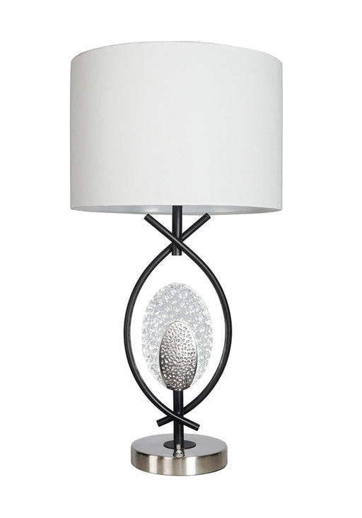 Table Lamp - Black and White - Premium Table Lamps from Crown Mark - Just $119! Shop now at Furniture Wholesale Plus  We are the best furniture store in Nashville, Hendersonville, Goodlettsville, Madison, Antioch, Mount Juliet, Lebanon, Gallatin, Springfield, Murfreesboro, Franklin, Brentwood