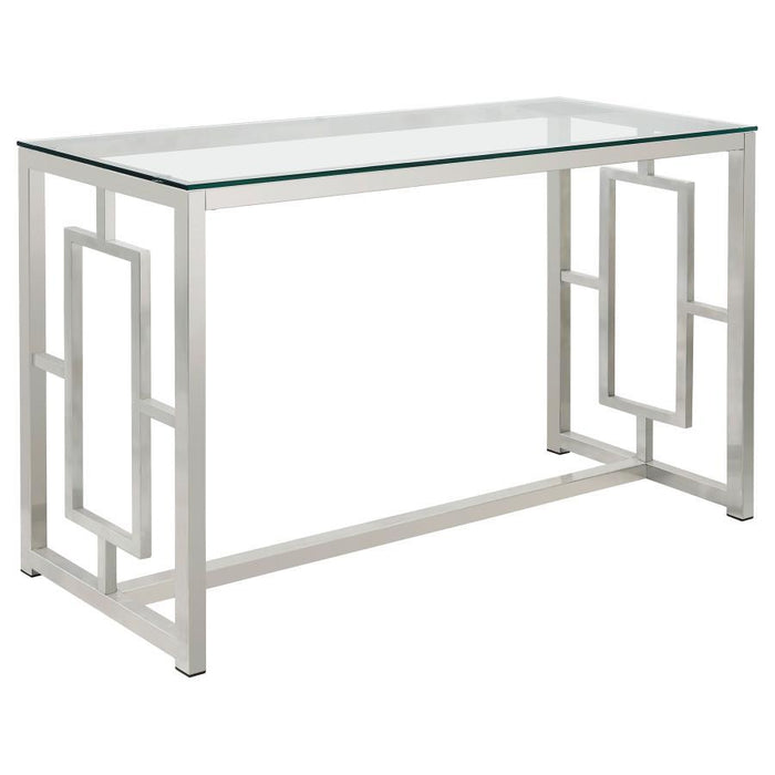 Merced - Glass Top Metal Table – End Tables by CoasterEssence at Furniture Wholesale Plus , Nashville furniture store