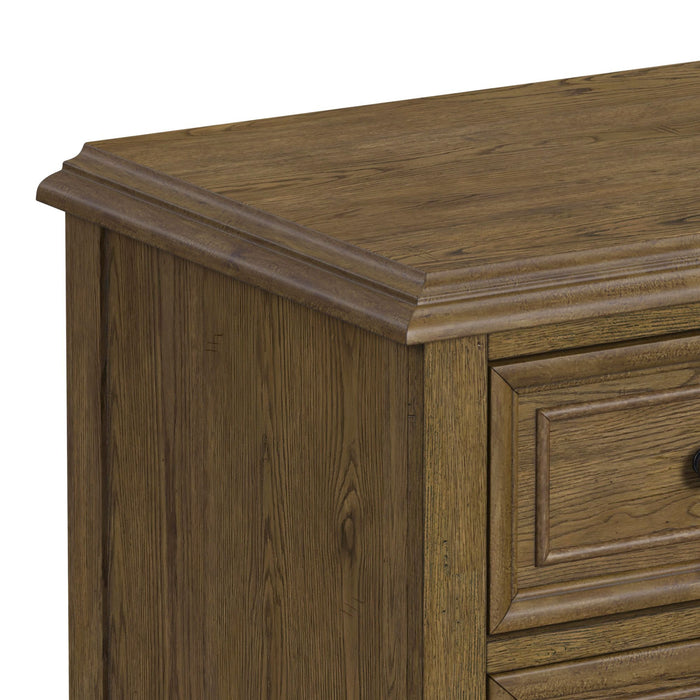 Heritage & Home - Nightstand With USBC - Oak Brown – Nightstands w/ Charging Stations by Elements International at Furniture Wholesale Plus , Nashville furniture store