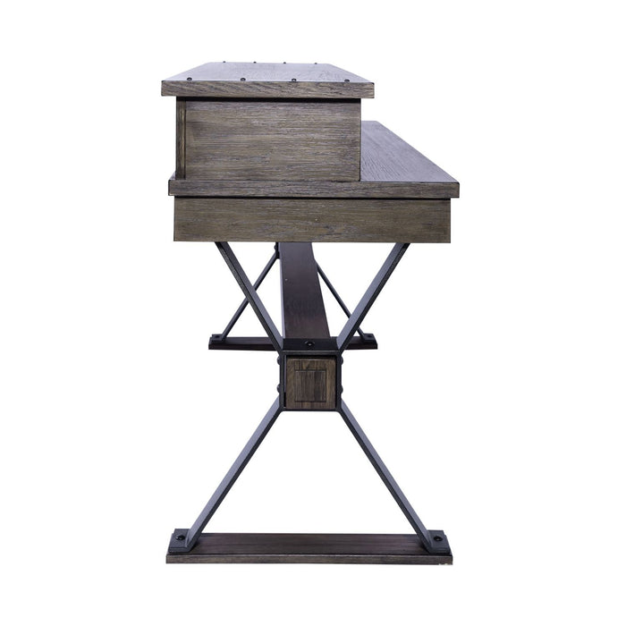 Sonoma Road - Console Bar Table - Weathered Beaten Bark – Console Tables by Liberty Furniture at Furniture Wholesale Plus , Nashville furniture store
