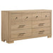Arielle - 6-Drawer Bedroom Dresser Cabinet – Dressers by Coaster Fine Furniture at Furniture Wholesale Plus , Nashville furniture store
