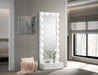 Luxo - Tall Lighted Drawer Vanity Mirror - White – Vanity Mirrors by Crown Mark at Furniture Wholesale Plus , Nashville furniture store