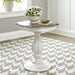 Magnolia Manor - Round Accent Table - Antique White – Accent Tables by Liberty Furniture at Furniture Wholesale Plus , Nashville furniture store