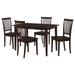 Gomez - 5 Piece Rectangular Dining Table Set - Cappuccino – 5 Piece Dining Room Sets by CoasterEveryday at Furniture Wholesale Plus , Nashville furniture store