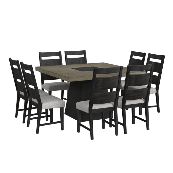 Jemma - Square Dining Table - Gray / Dark Espresso – Dining Tables by Elements International at Furniture Wholesale Plus , Nashville furniture store