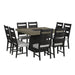 Jemma - Square Dining Table - Gray / Dark Espresso – Dining Tables by Elements International at Furniture Wholesale Plus , Nashville furniture store