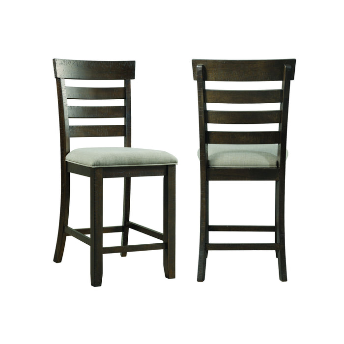 Colorado - Counter Side Chair With Cushion Seat (Set of 2) - Charcoal – Chair Sets by Elements International at Furniture Wholesale Plus , Nashville furniture store