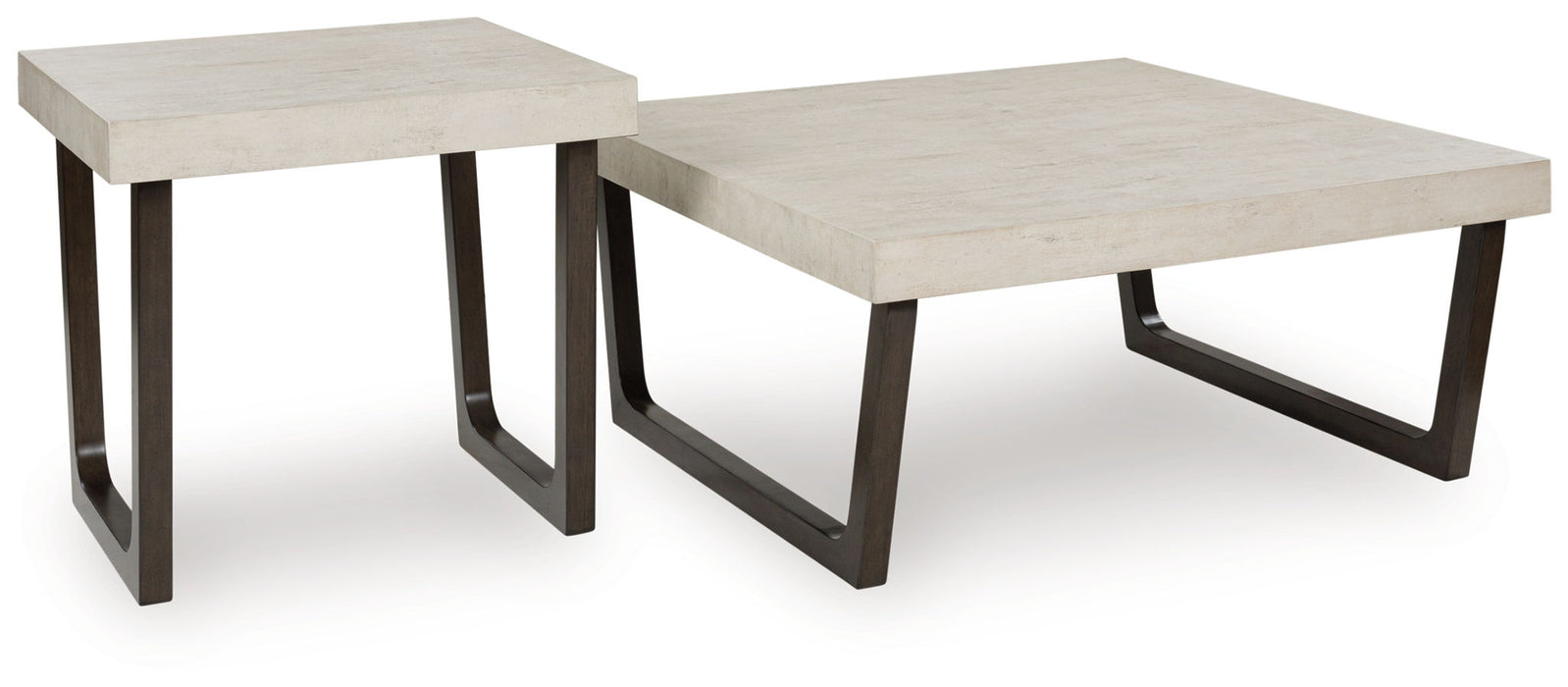 Westenfort - Occasional Table Set (Set of 2) - Espresso / Gray – Table Sets by Signature Design by Ashley® at Furniture Wholesale Plus , Nashville furniture store