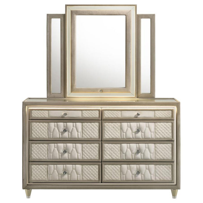 Lorient - 8-Drawer LED Bedroom Dresser Cabinet – Dressers by Coaster Fine Furniture at Furniture Wholesale Plus , Nashville furniture store