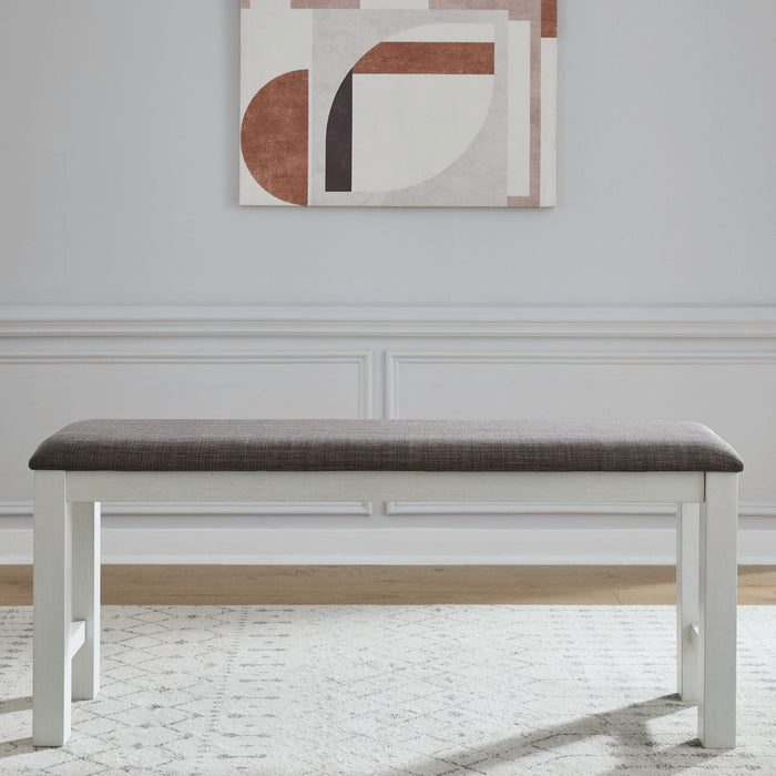 Brook Bay - Upholstered Counter Bench – Upholstered Benches by Liberty Furniture at Furniture Wholesale Plus , Nashville furniture store
