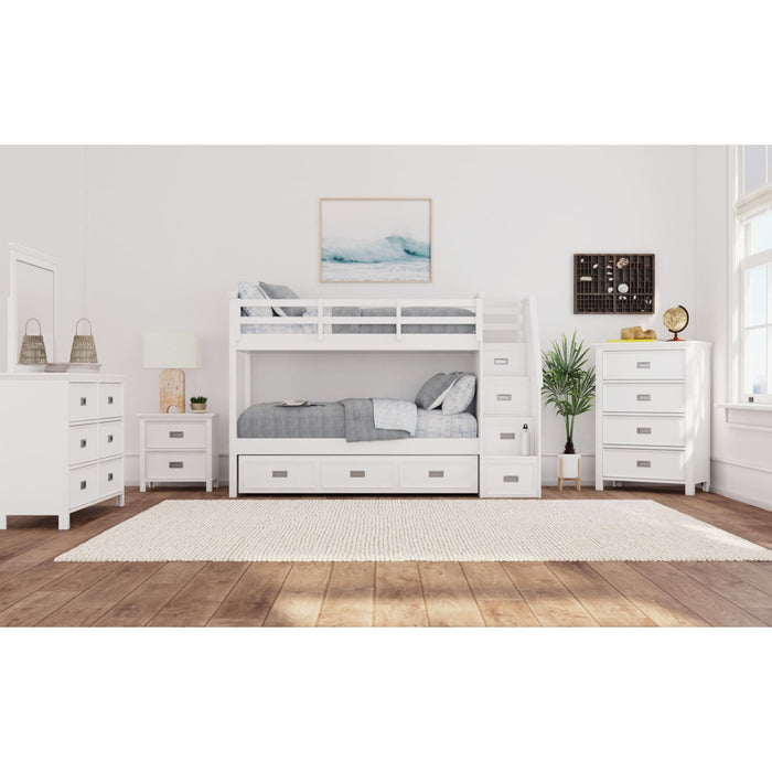 Hampton Kids - Bunk With Staircase And Trundle – Bunk Beds by Elements International at Furniture Wholesale Plus , Nashville furniture store