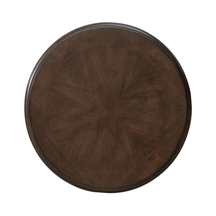 Arden Road - Round Chairside Table - Satin Cherry – Chair Side Tables by Liberty Furniture at Furniture Wholesale Plus , Nashville furniture store