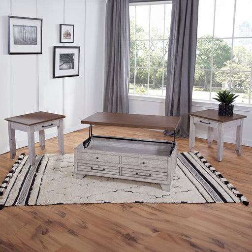 Bear Creek - 3 Piece Table Set - White – Table Sets by Steve Silver Furniture at Furniture Wholesale Plus , Nashville furniture store