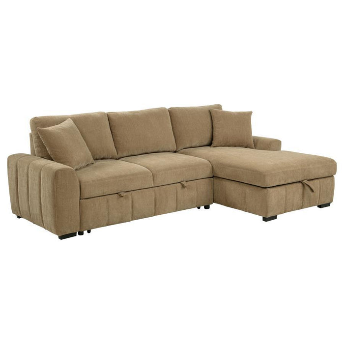 Pastrana - Upholstered Sleeper Sectional Sofa – Sleeper Sectionals by Coaster Fine Furniture at Furniture Wholesale Plus , Nashville furniture store