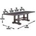 Napa - Dining Table – Dining Tables by Steve Silver Furniture at Furniture Wholesale Plus , Nashville furniture store