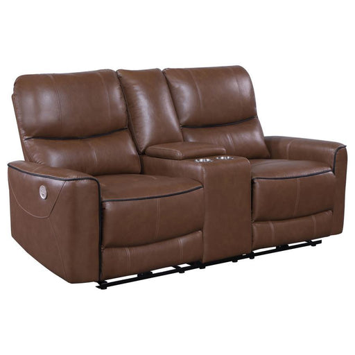 Greenfield - Upholstered Power Reclining Loveseat – Reclining Loveseats by Coaster Fine Furniture at Furniture Wholesale Plus , Nashville furniture store