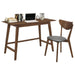 Karri - 2 Piece Home Office Computer Desk And Chair Set - Walnut - Premium 2 Piece Home Office Sets from CoasterEssence - Just $309! Shop now at Furniture Wholesale Plus  We are the best furniture store in Nashville, Hendersonville, Goodlettsville, Madison, Antioch, Mount Juliet, Lebanon, Gallatin, Springfield, Murfreesboro, Franklin, Brentwood