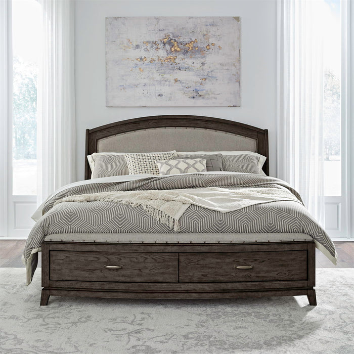 Avalon - Upholstered Storage Bed – Storage Beds by Liberty Furniture at Furniture Wholesale Plus , Nashville furniture store