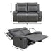 Gaston - Manual Reclining Loveseat - Gray – Reclining Loveseats by Steve Silver Furniture at Furniture Wholesale Plus , Nashville furniture store