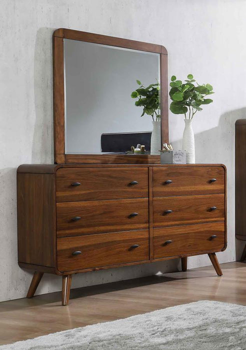 Robyn - 6-Drawer Bedroom Dresser And Mirror – Dresser & Mirror by CoasterEssence at Furniture Wholesale Plus , Nashville furniture store