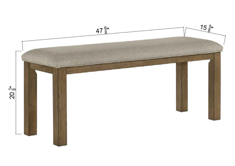 Cockrell - Bench - Light Brown / Beige – Dining Benches by Crown Mark at Furniture Wholesale Plus , Nashville furniture store
