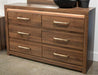 Janfyn - Six Drawer Dresser - Brown – Dressers by Signature Design by Ashley® at Furniture Wholesale Plus , Nashville furniture store