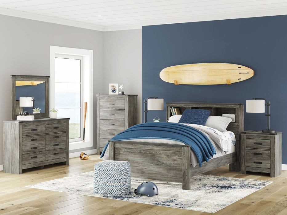 Frandern - Bookcase Panel Bedroom Set – 6 Piece Bedroom Sets by Signature Design by Ashley® at Furniture Wholesale Plus , Nashville furniture store