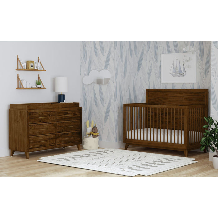 Malia - Dresser And Topper - Walnut – Dressing Kits by Elements International at Furniture Wholesale Plus , Nashville furniture store