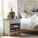Heartland - 1 Drawer Nightstand With Charging Station - Antique White / Tobacco Tops – Nightstands w/ Charging Stations by Liberty Furniture at Furniture Wholesale Plus , Nashville furniture store