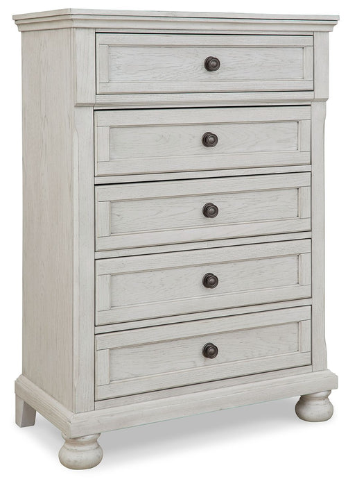 Robbinsdale - Five Drawer Chest - Youth - Antique White – Accent Chests by Signature Design by Ashley® at Furniture Wholesale Plus , Nashville furniture store